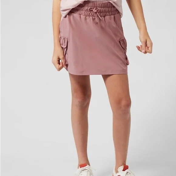 Athleta Girl Great Adventure Skort with Utility Cargo Pocket Muted Dusty Rose - Picture 10 of 11